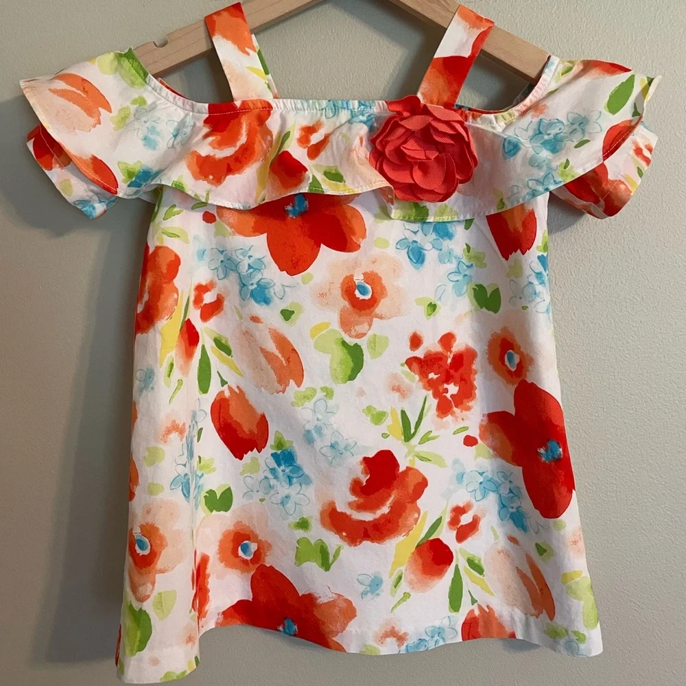 Janie And Jack Girls Sunshine Dreams Floral Dress 18-24 months
